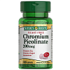 Купить Nature's Bounty Бездрожевой Пиколинат Хрома таблетки 200мкг №100