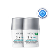 Купить Vichy 50 мл 2 шт дезодорант-шарик инвизибл резист 72 ч