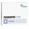 Купить Лизиноприл 10 мг 60 шт таблетки