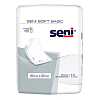 Купить Seni Soft Basic пеленки одноразовые 60смX90см №10 (2 капли)