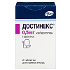 Купить Достинекс 0,5 мг 2 шт таблетки