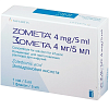 Купить Зомета концентрат для приготовления раствора для инфузий 4 мг/5 мл 5 мл флакон №1