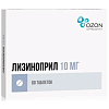 Купить Лизиноприл 10 мг 60 шт таблетки