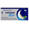 Купить СонНорм Дуо 3 мг + 1,16 мг + 28 мг 30 шт таблетки покрытые пленочной оболочкой