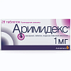 Купить Аримидекс 1 мг 28 шт таблетки покрытые пленочной оболочкой