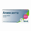 Купить Апиксанта 2,5 мг 20 шт таблетки покрытые пленочной оболочкой