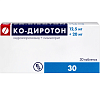 Купить Ко-Диротон 12,5 мг + 20 мг 30 шт таблетки